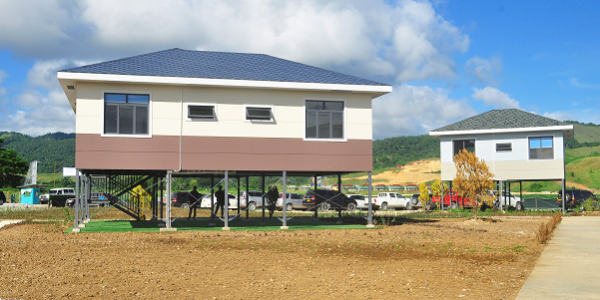 L-R Type A and Type B model houses. Photo Lachlan S Eddie