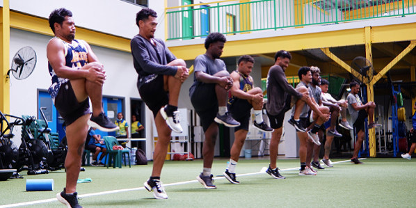 Athletes training at SINIS