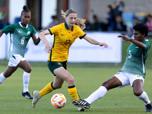 Solomon Islands women’s team against the Australian U20 women’s team.