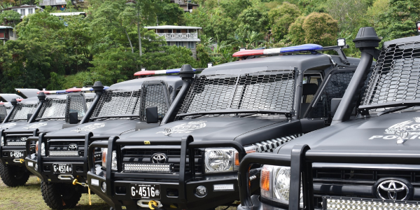 13 new vehicles were handed over to the RSIPF PRT in November of 2022 by Australia.