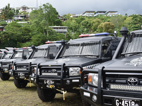 13 new vehicles were handed over to the RSIPF PRT in November of 2022 by Australia.