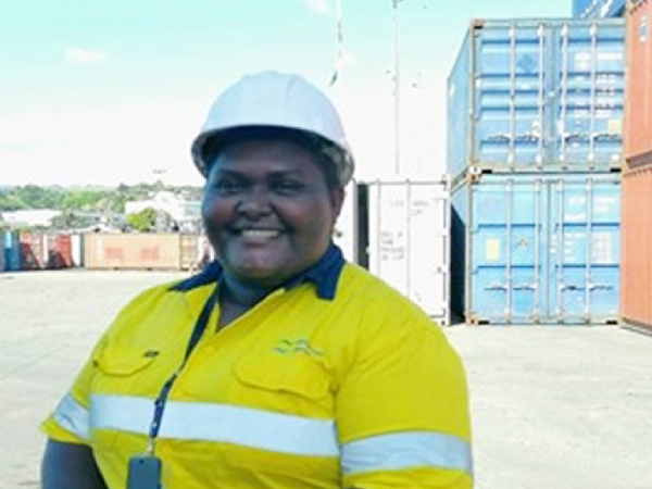 SIPA Female Engineer Barbara Kyere Qaqa is the only female engineer at SIPA. SIIP recently signed a Memorandum of Understanding with the Solomon Islands Ports Authority (SIPA) in May to support the upgrade of the country’s second largest port in Noro, Western Province. Photo, SI Ports Authority.