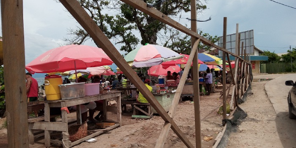 Buni betelnut market at KHY in Gizo, Western province.