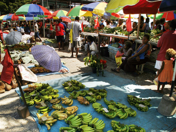 Fishing village market