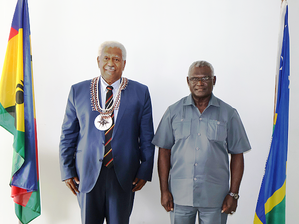 PM Sogavare and Hon. Roch