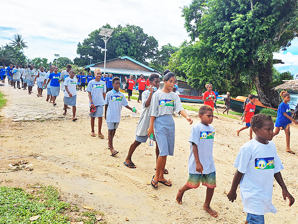School students of Tulagi, Central Islands province. File photo.