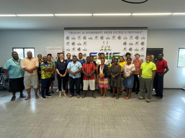 The Team Up team with the participants.