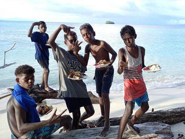 These young boys enjoying their time. Photo by Patsy Zalevalaka.