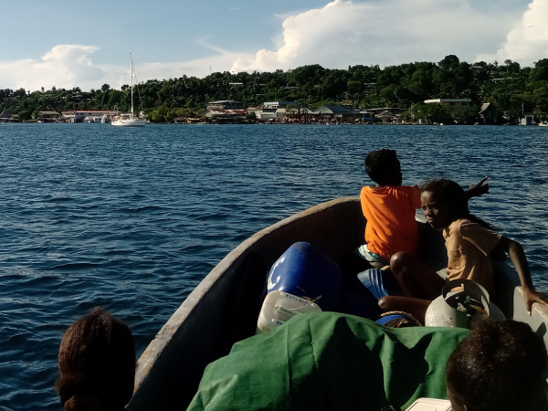 City residents traveling to Gizo to catch their flights and boat back to Honiara after having their break (1)