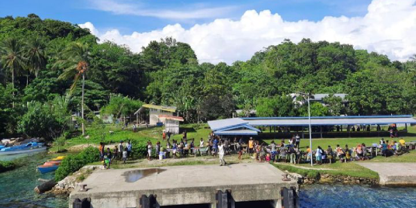 Gasini wharf in Marovo funded by the government. Photo supplied.