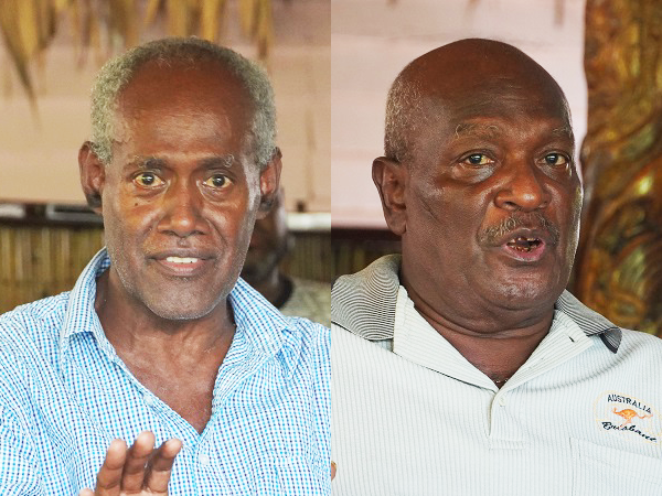 Rence Sore (L), and Eddie Ngava (R).