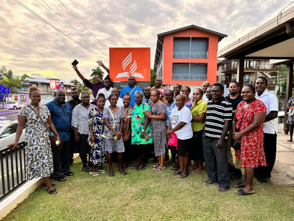 Local teachers in Fiji for training