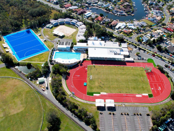 Aerial view of the Gold Coast Performance Centre in Brisbane that will be hosting our athletes.