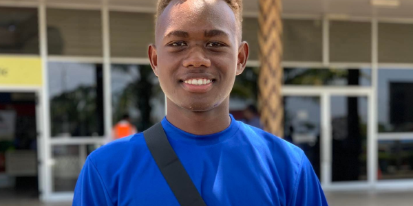 Jnr Kennedy prior to his departure. Photo supplied.