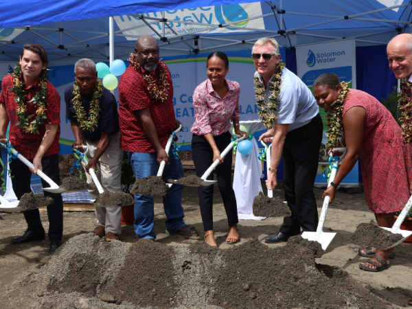 Officials including the Premier of Guadalcanal Province officiated the groundbreaking ceremony.