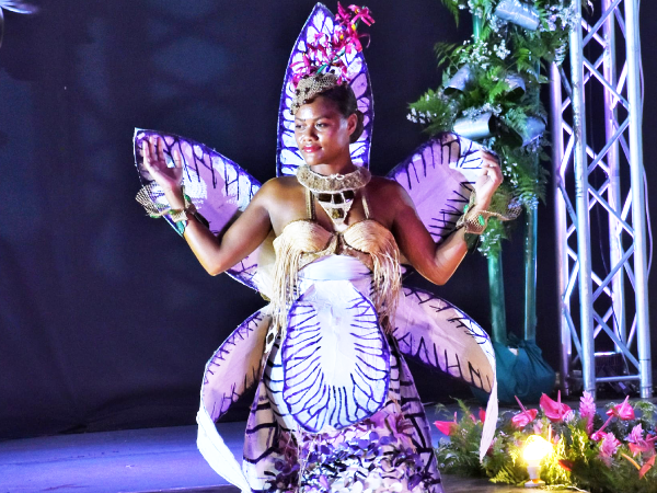Miss Solomon Islands, Tiare Haro at the Miss Pacific Pageant.