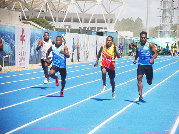 100M finals at the KGVI Running Track.