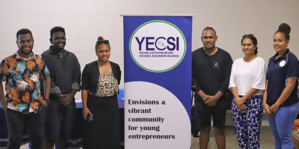 Mr Seda, first from left, with the new YECSI Board.