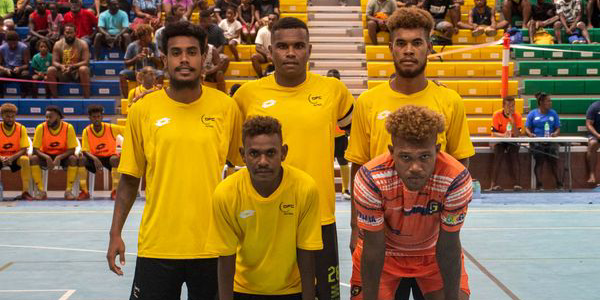 The Dawn FC players during the Futsal President Cup earlier this year. Photo, Futsal President Cup 2023.