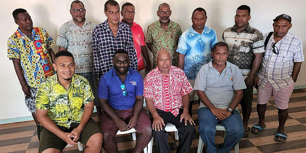 The LMU team with Makira Provincial Premier, Julian Maka’a and provincial authorities.