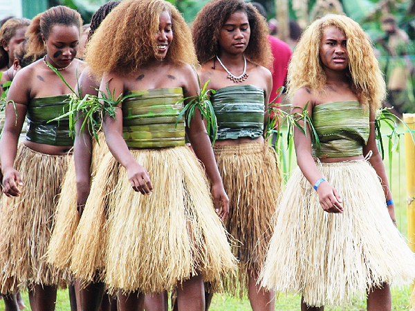 Students of Kwarea during an organised cultural event a few years ago.