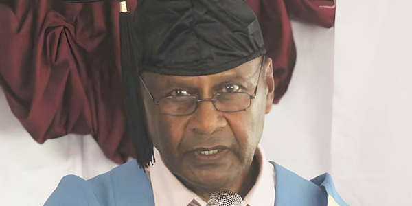 Director of TIM, Bernard Bakote’e, delivering his remarks. Photo, Wilson Saeni.