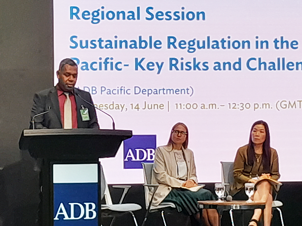 PS Vehe delivered his keynote address at the ACEF in Manila last week. Photo, GCU.