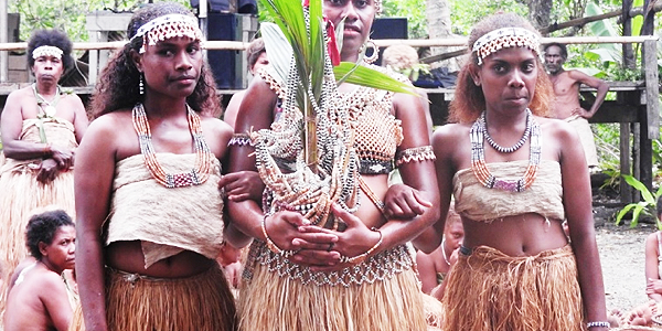 A bride price ceremony demonstration at Busu Cultural Centre. Picture by Wilson Saeni.