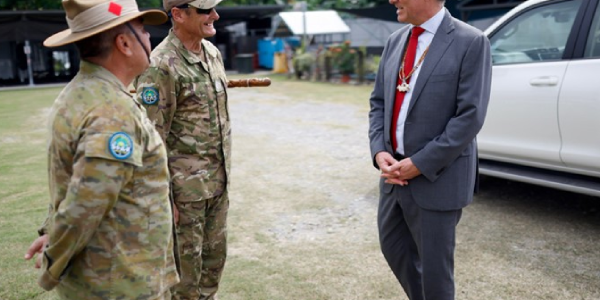 Deputy Prime Minister of Australia Richard Marles met the Solomons’ International Assistance Force (SIAF) command team. Photo, AHC.