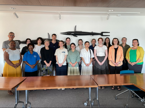 The Australian undergraduates and professors from the University of Queensland. Photo, AHC.