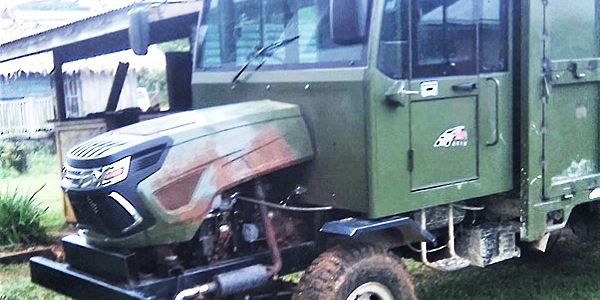 A vehicle used by the New Asian Mining Company in East Malaita is currently taking shelter at the Atori Police Station following threats from landowners to burn and damage the vehicle.