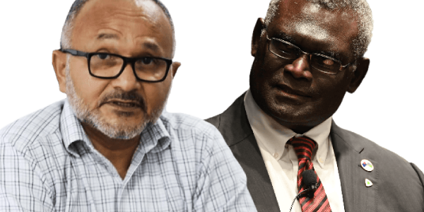 Former Opposition Leader Matthew Wale (L) and former PM Manasseh Sogavare have both retained their seats in the National Elections.