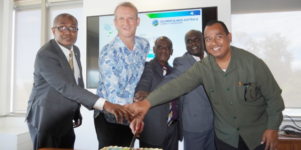 Member of Parliament for East Are’are, Peter Kenilorea Jnr, High Commissioner Hilton, Minister of foreign Affairs and External Trade