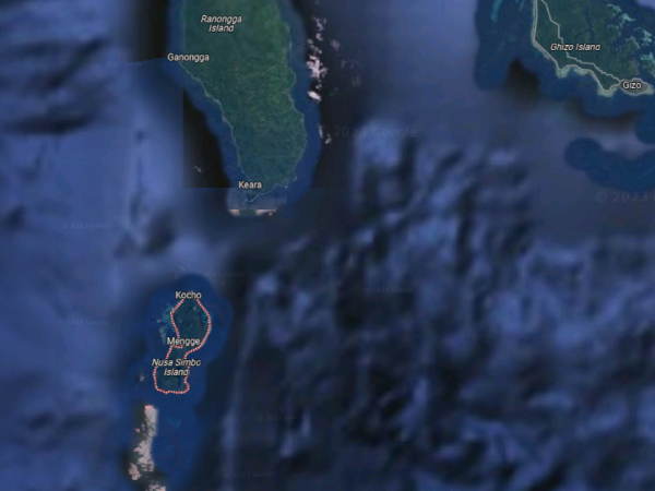 Simbo, Ranongga and Gizo islands.