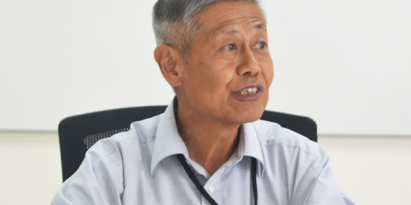 Ambassador Yoshiaki speaking at the Press Conference.