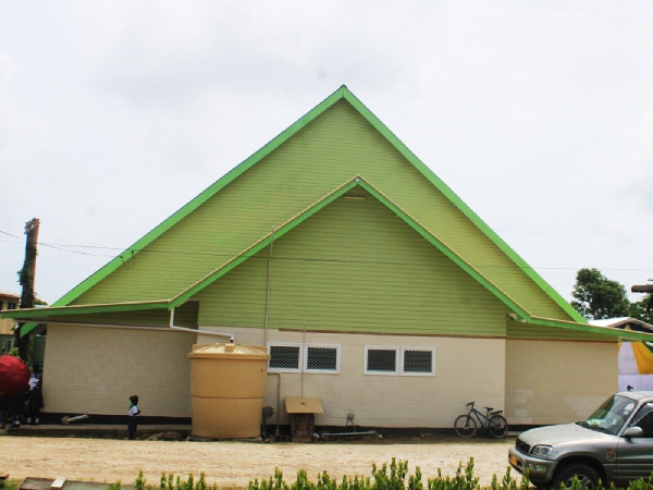 SIM congratulates Gizo GF Jones for new church building