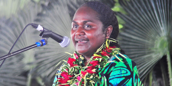 Minister for MEHRD Hon Lanelle Tanangada highlights the new Education Act 2023. Photo, Lachlan Eddie Hoe.