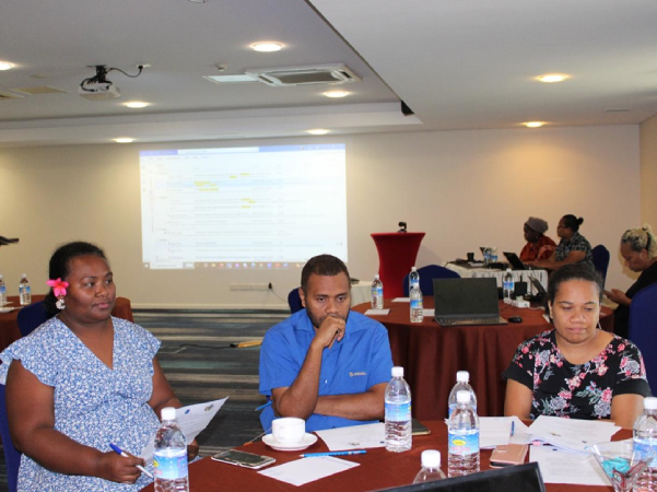 Participants in a group discussion session.