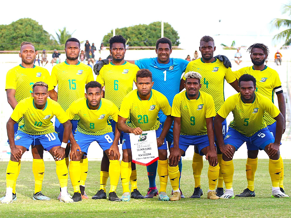 Newly crowned champions Solomon Islands, winners of the 2023 Melanesian Spearhead Group Prime Ministers’ Cup. Photo – Alain Vartane.