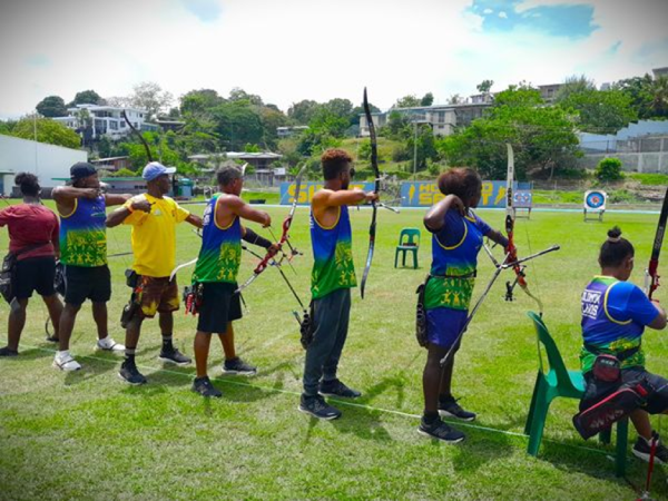 Team Archery during their training. Photo credit: SINIS.