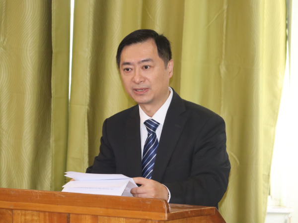 Ambassador Cai Weiming. Photo, GCU.