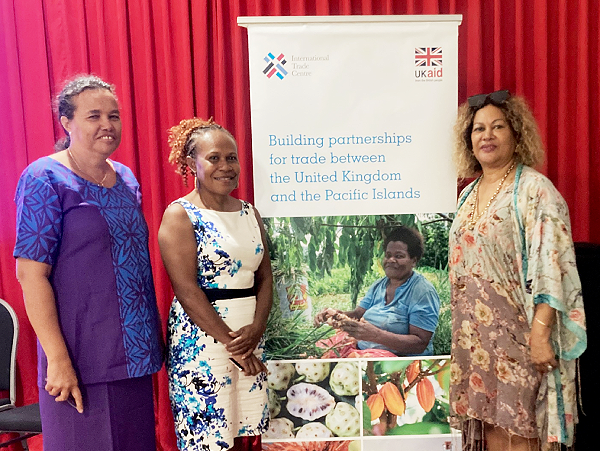 SI entrepreneurs participating in UK’s Pacific Women Export Leadership workshop in Samoa