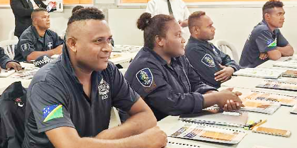 Some of the EOD officers in training.