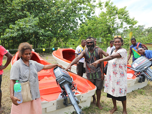 Some of the church members who attended the handover expresses excitement for the generous support.