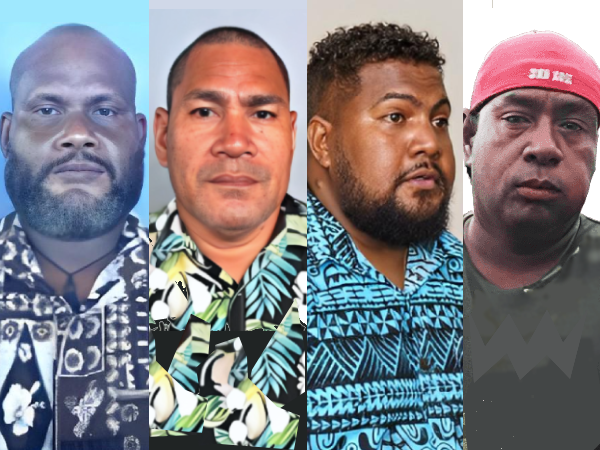 The four new MPs (L-R) Daniel Waneoroa, Polycarp Paea, Ricky Fuo’o and Ben Maenu’u.