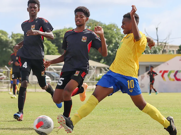 Action between SI and PNG in the first match of the OFC U16. Photo, OFC.