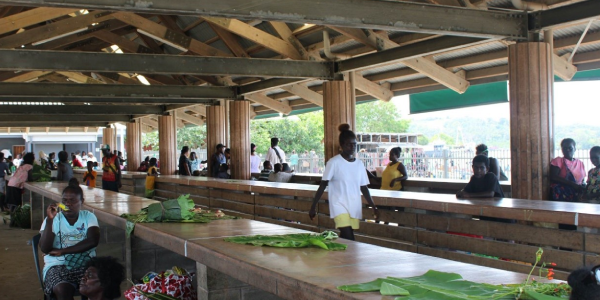 The Gizo market.