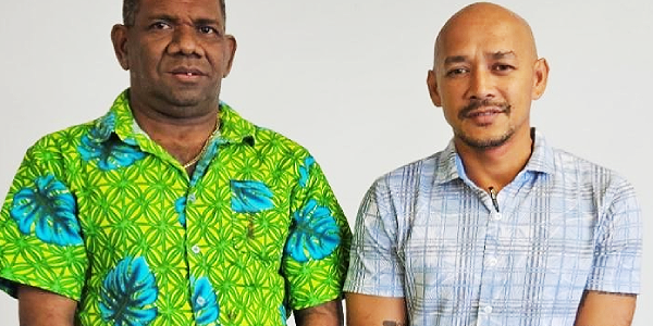 Minister Isikeli Vave Jr and Lord Mayor Eddie Kasuteé Siapu. Photo supplied.