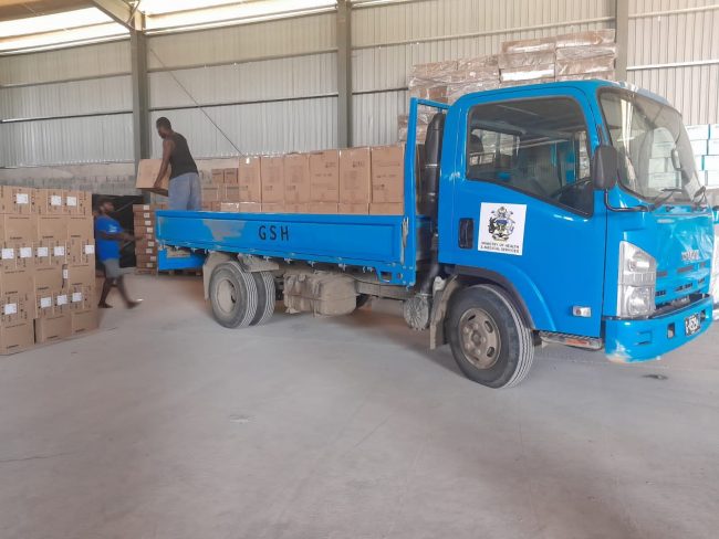 Medical-supplies-offloaded-at-the-Medical-Store