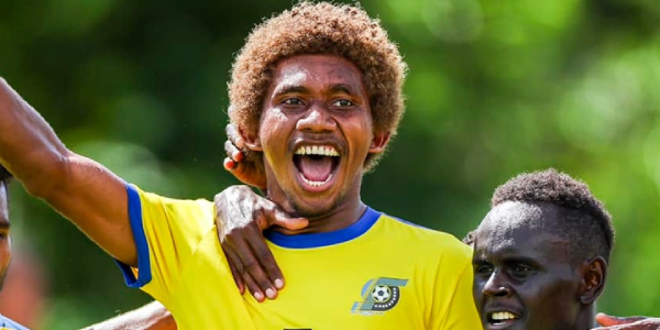 Iro (center) celebrates his goal against New Caledonia – OFC Media.